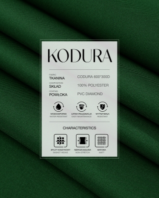 Voděodolná tkanina Kodura 600D*300D PVC (153) tmavě zelená