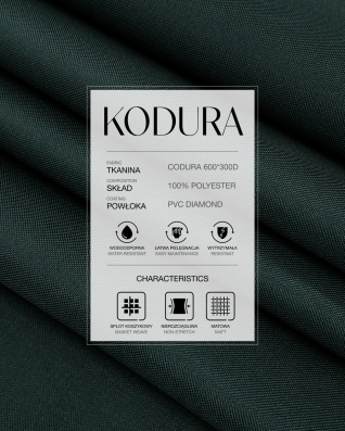 Voděodolná tkanina Kodura 600D*300D PVC (156) tmavě šedá