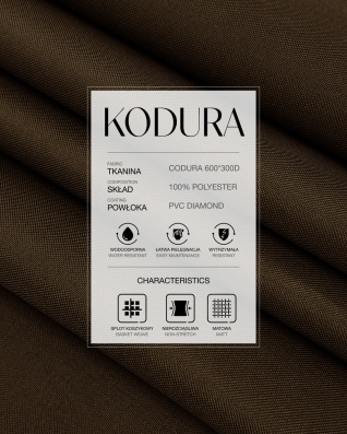 Tkanina wodoodporna Kodura 600D*300D PVC (161) brązowa