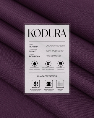 Voděodolná tkanina Kodura 600D*300D PVC (174) fialová