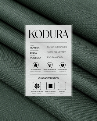 Tkanina wodoodporna Kodura 600D*300D PVC (182) ciemnoszara