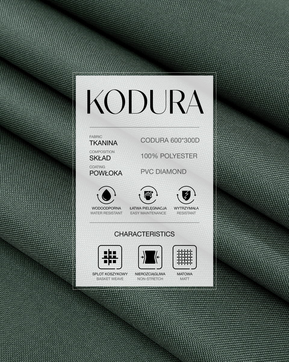 Voděodolná tkanina Kodura 600D*300D PVC (182) tmavě šedá