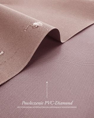 Voděodolná tkanina Kodura 600D*300D PVC (221) starorůžová