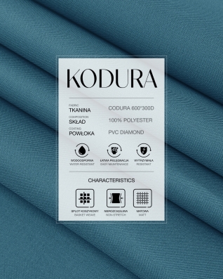 Voděodolná tkanina Kodura 600D*300D PVC (280) tmavě modrá