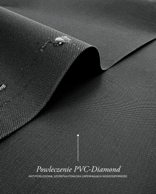 Waterproof Codura Fabric 600D*300D PVC (306) dark grey
