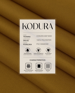 Tkanina wodoodporna Kodura 600D*300D PVC (508) jasnoruda