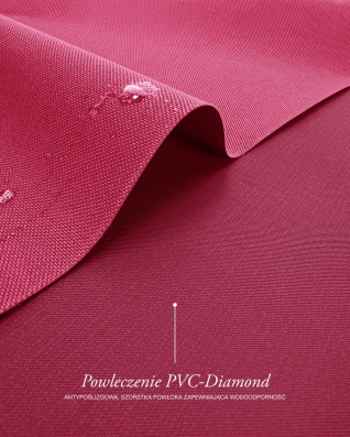 Voděodolná tkanina Kodura 600D*300D PVC (516) růžová