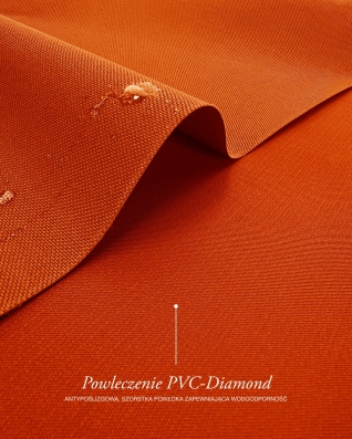 Voděodolná tkanina Kodura 600D*300D PVC (523) oranžová