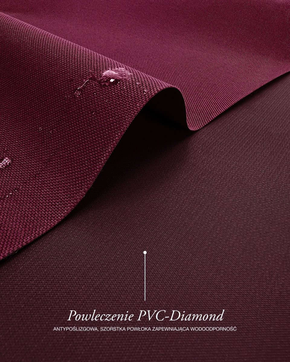 Waterproof Codura Fabric 600D*300D PVC (525) burgundy