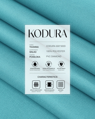 Tkanina wodoodporna Kodura 600D*300D PVC (546) błękitna