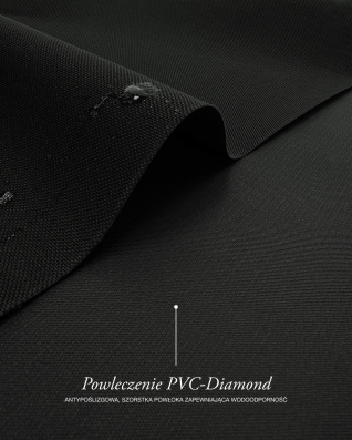 Waterproof Codura Fabric Light 600D*300D PVC (580) black