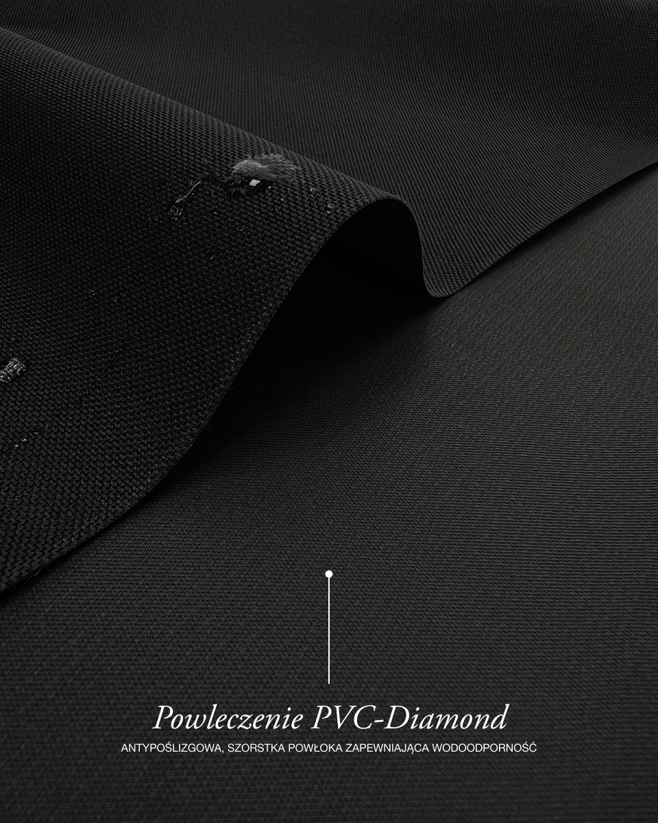 Waterproof Codura Fabric Light 600D*300D PVC (580) black