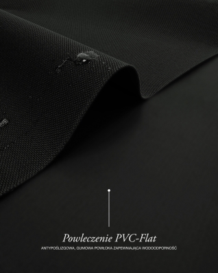 Waterproof Codura Fabric 600D*300D PVC FLAT (580) black