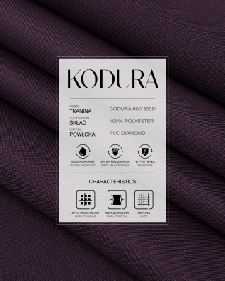 Tkanina wodoodporna Kodura 600D*300D PVC (603) fioletowa