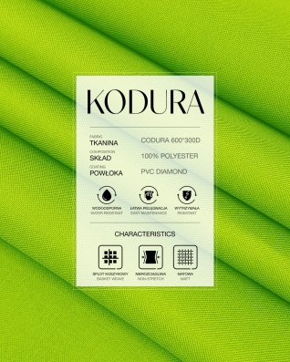 Voděodolná tkanina Kodura 600D*300D PVC (607) světle zelená
