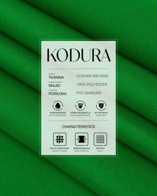 Voděodolná tkanina Kodura 600D*300D PVC (616) zelená