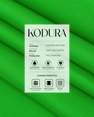 Voděodolná tkanina Kodura 600D*300D PVC (684) zelená