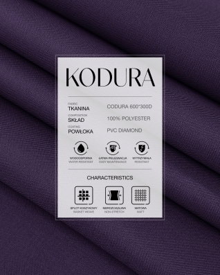 Voděodolná tkanina Kodura 600D*300D PVC (689) fialová
