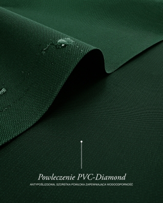 Waterproof Codura Fabric 600D*300D PVC (693) dark green