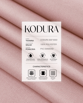 Tkanina wodoodporna Kodura 600D*300D PVC (811) jasnoróżowa