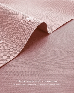 Voděodolná tkanina Kodura 600D*300D PVC (811) světle růžová