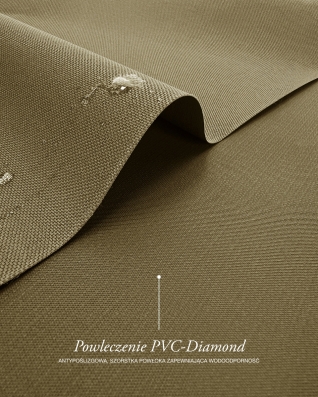 Waterproof Codura Fabric 600D*300D PVC (894) dark beige
