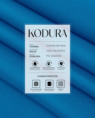 Voděodolná tkanina Kodura 600D*300D PVC (918) chrpově modrá
