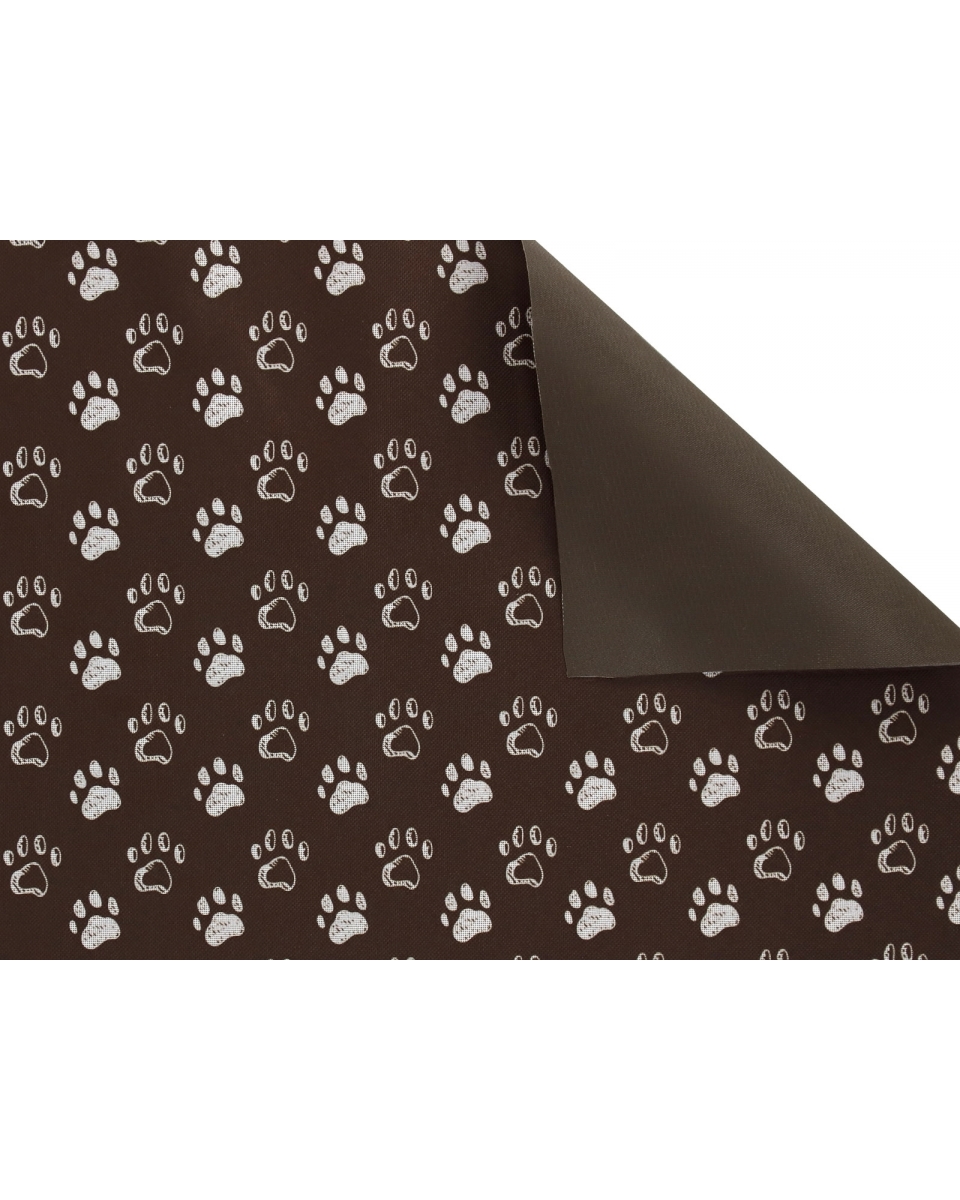 Polyester fabric premium 600d*300d waterproof pvc-d covered brown in foot  146  cm