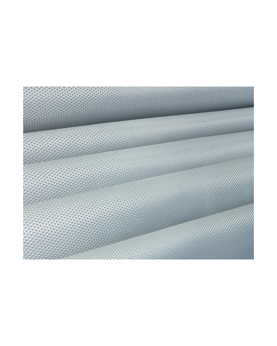 Polyester decorative fabric pvc covered silver 148 cm 50 mb