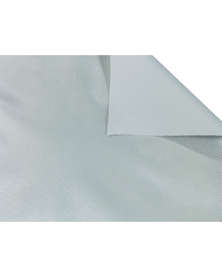 Polyester decorative fabric pvc covered silver 148 cm 50 mb
