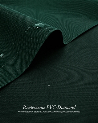 Waterproof Codura Fabric 600D*300D PVC (017) dark green