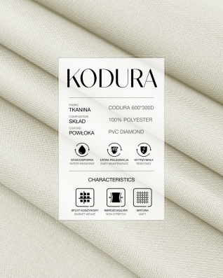 Tkanina wodoodporna Kodura 600D*300D PVC (031) jasnobeżowa