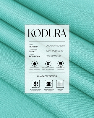 Tkanina wodoodporna Kodura 600D*300D PVC (026) błękitna