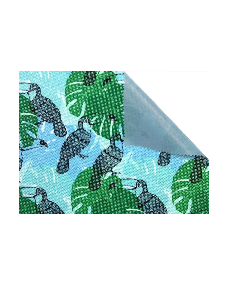 Polyester fabric premium 600d*300d waterproof pvc-f covered toucan 14 150 cm