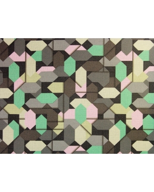 Polyester fabric premium 600d*300d waterproof pvc-f covered geometry 16 150 cm