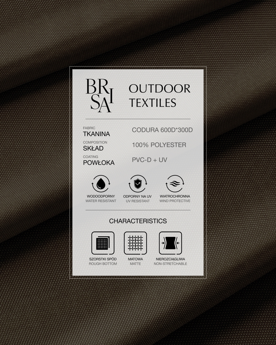 Waterproof Codura Fabric 600D*300D PVC UV (141) dark brown