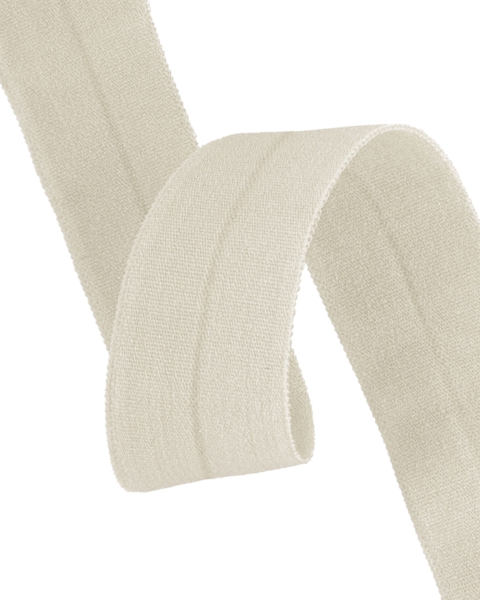 Fold-over elastic 20 mm /0,65 mm alabaster (031)