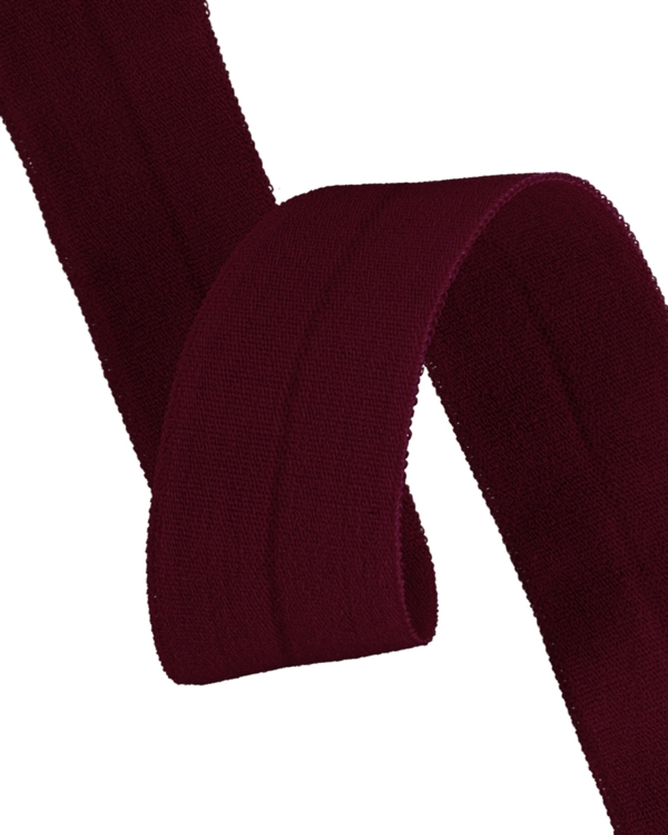 Fold-over elastic 20 mm /0,65 mm burgundy (174)