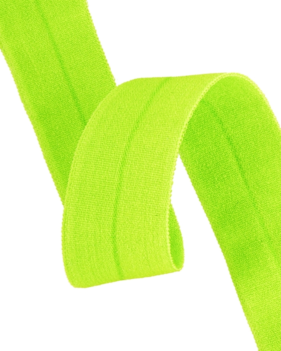 Fold-over elastic 20 mm /0,65 mm yellow neon (100)