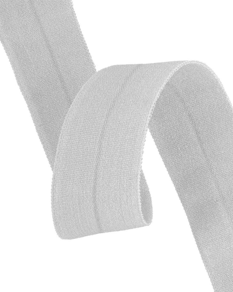 Fold-over elastic 20 mm /0,65 mm light grey (337)