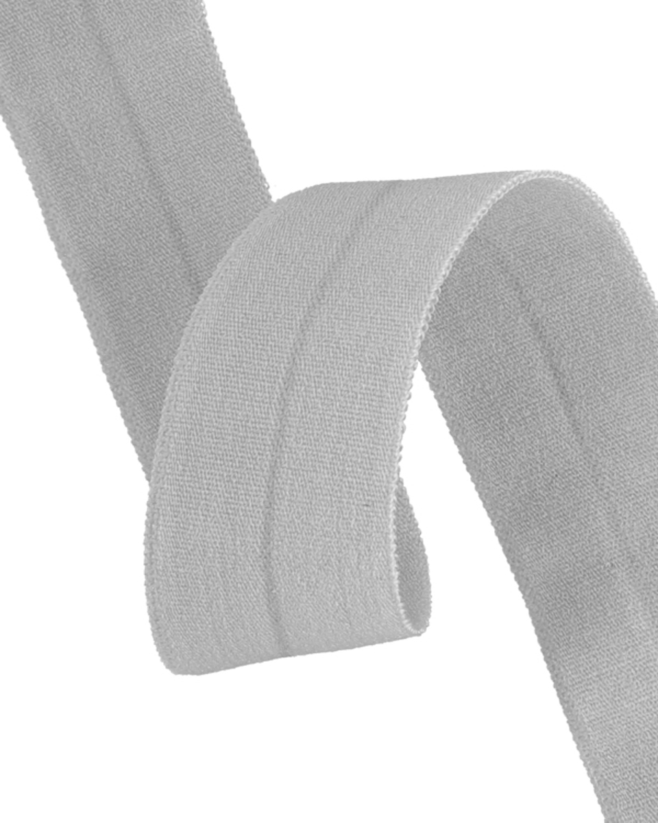 Fold-over elastic 20 mm /0,65 mm light grey (032)