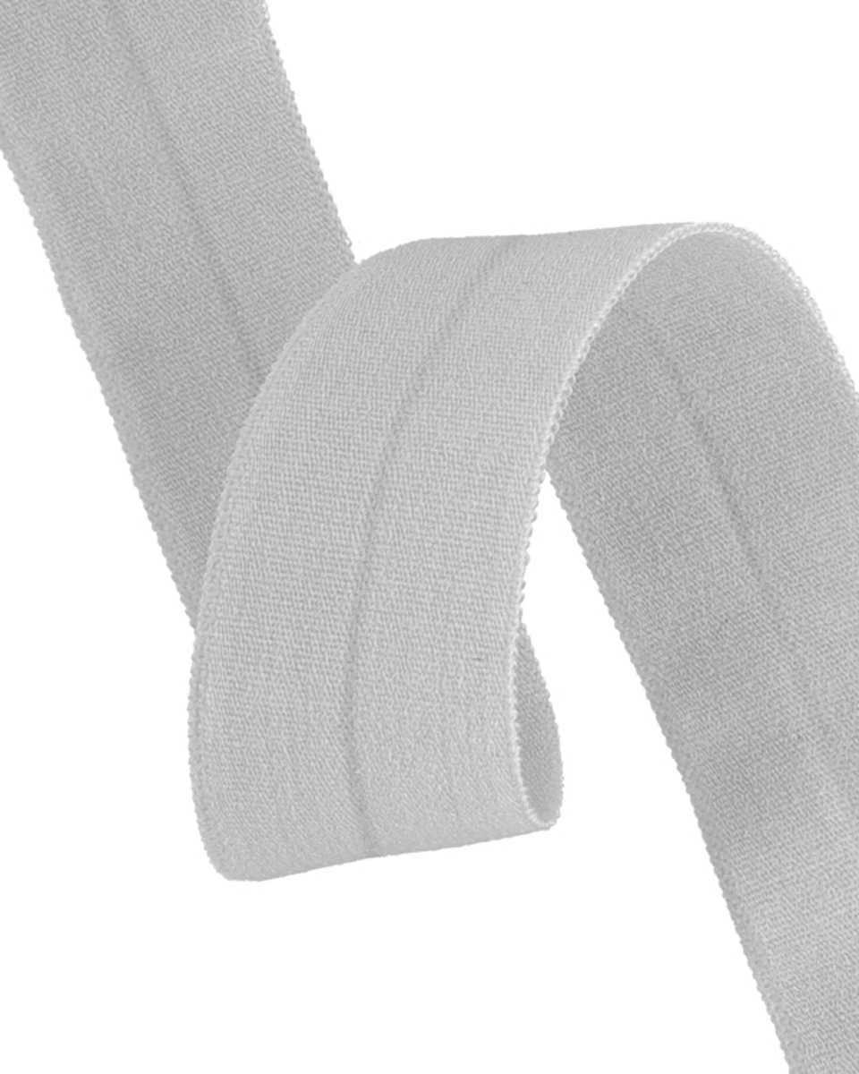 Fold-over elastic 20 mm /0,65 mm light grey (336)