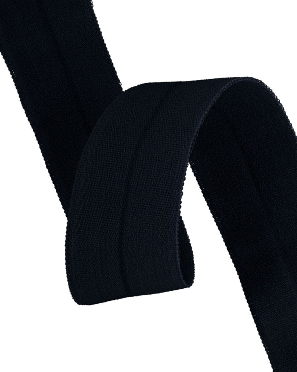 Fold-over elastic 20 mm /0,65 mm navy blue (117)