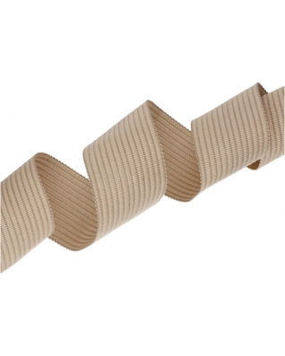 Taśma lamówka dziana 25 mm / 0,50 mm jasnobeżowa (101)