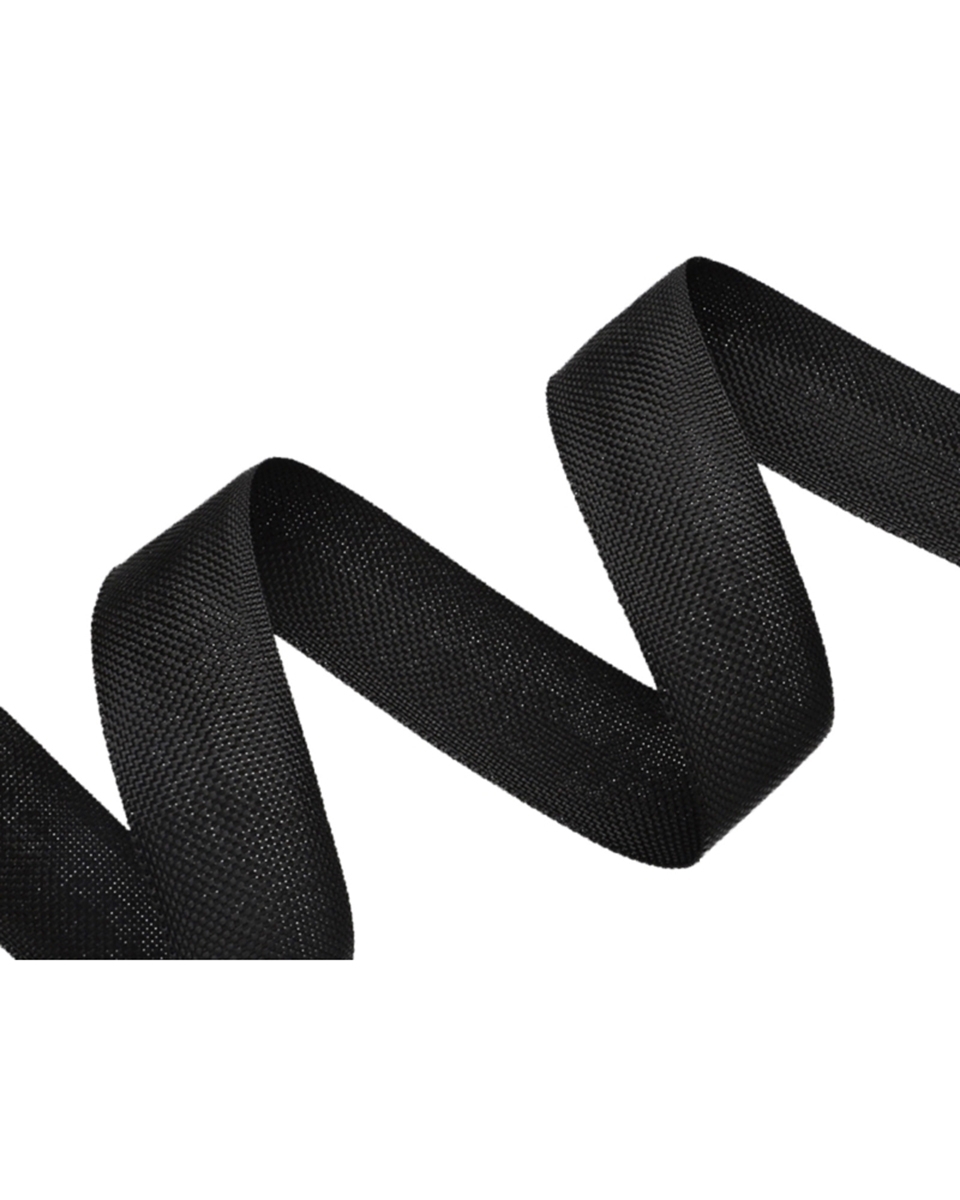 Polyester-Einfassband 25 mm Schwarz (580)