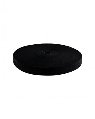 Polyester twill tape 25 mm black (580)