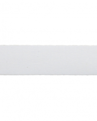 Taśma smyczowa sublimacyjna poliestrowa 25 mm/0,65 mm biała  (501)
