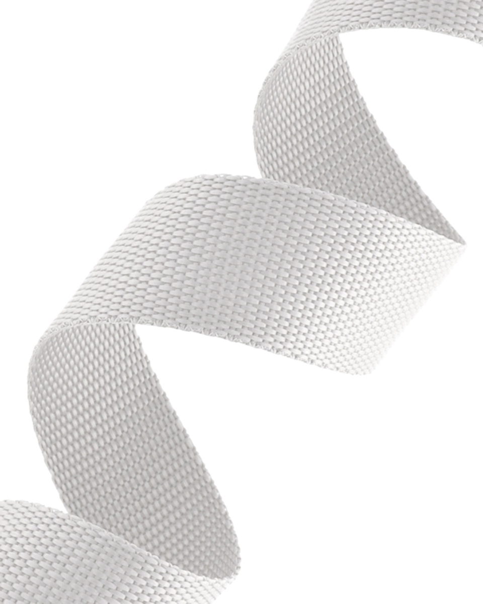 WEBBING 25 MM / 1,2 MM WHITE 501 PP EU&nbsp50 MB