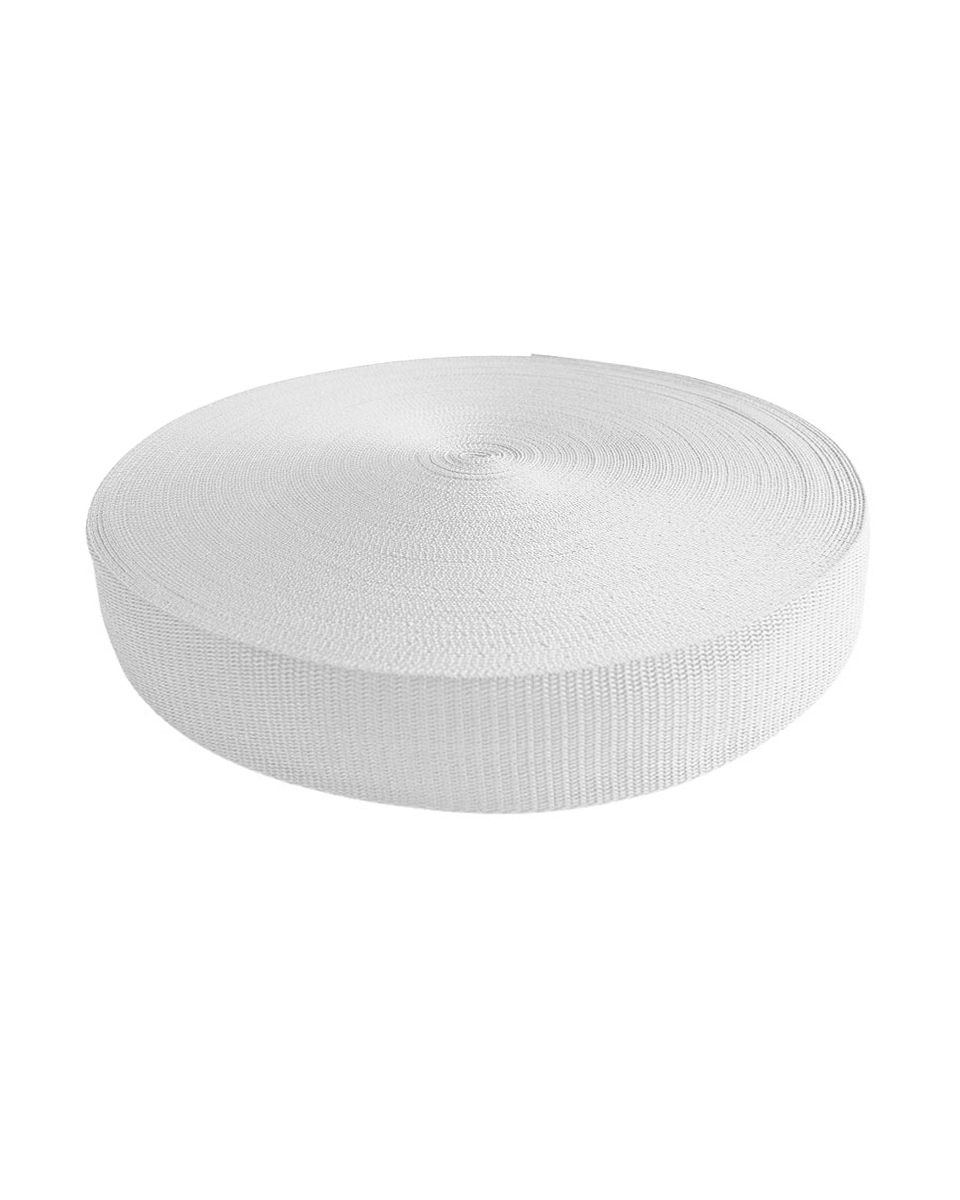 WEBBING 25 MM / 1,2 MM WHITE 501 PP EU&nbsp50 MB