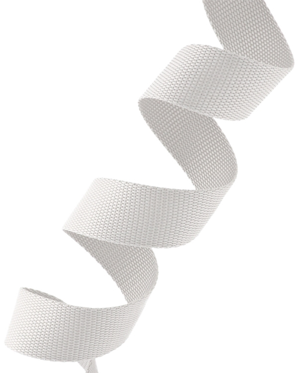 WEBBING 25 MM / 1,2 MM WHITE 501 PP EU&nbsp50 MB